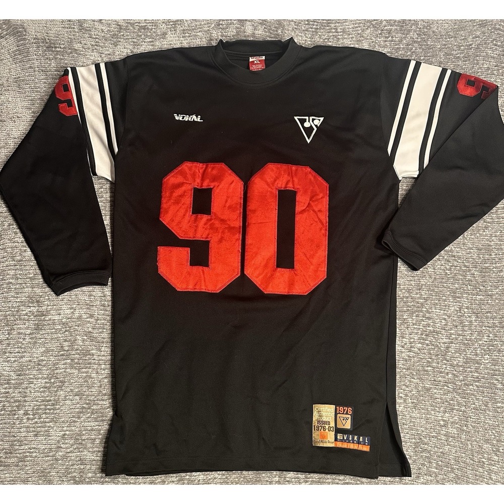 RARE VOKAL Mens Baseball Jersey XL Classic HEAVY Y2K  Vintage Baggy Oversized